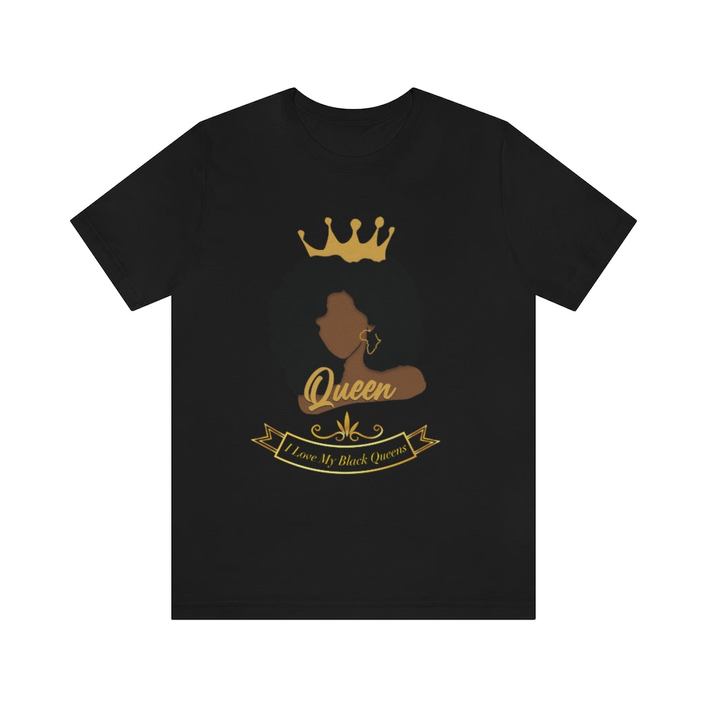 Lax Apparels Black Queens Tribute Motivational T-Shirt, Unisex, Black