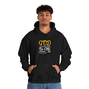 'Lax Apparels God Is Still Working On Me Faith-Based Motivational Hoodie, Unisex, Black Sweatshirt