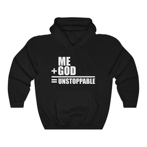'Lax Apparels Unstoppable Faith-Based Motivational Hoodie, Unisex, Black Sweatshirt