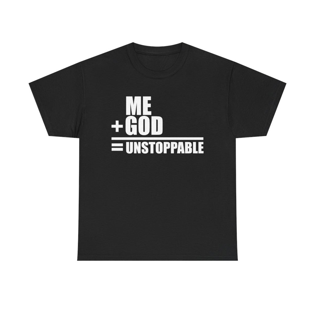 'Lax Apparels Unstoppable Faith-Based Motivational T-Shirt, Unisex, Black Graphic Tee