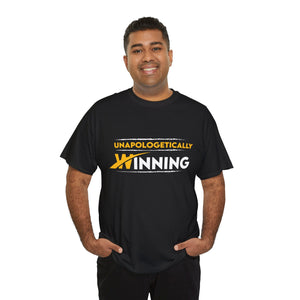 'Lax Apparels Unapologetically Winning Motivational T-Shirt, Unisex, Black Graphic Tee