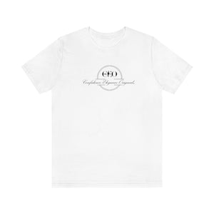 Mr. CEO Unisex White Crew Neck Tee