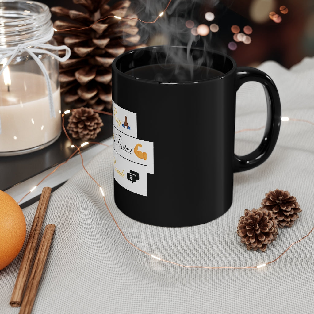 Pray Mr. CEO 11oz Black Mug