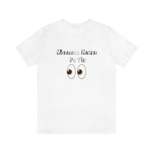 Funny 1 Mr. CEO White Unisex Jersey Short Sleeve Black Crew Neck Tee